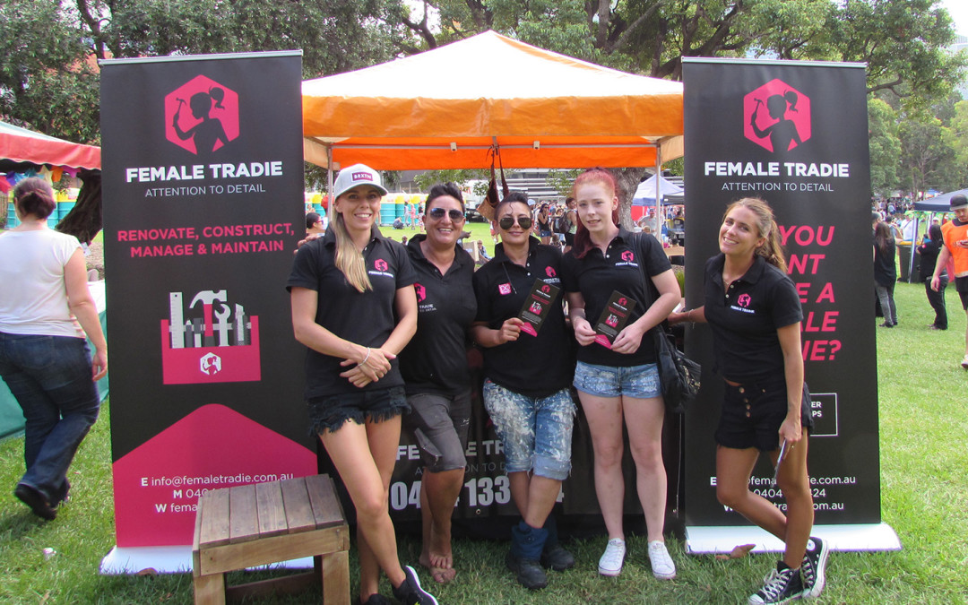 Female Tradie at Fair Day